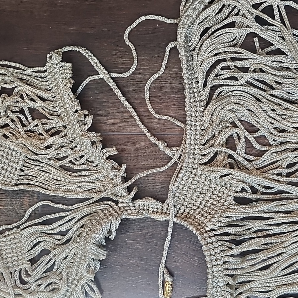 Macrame Fringe Halter Cover Up Dress - Picture 5 of 8